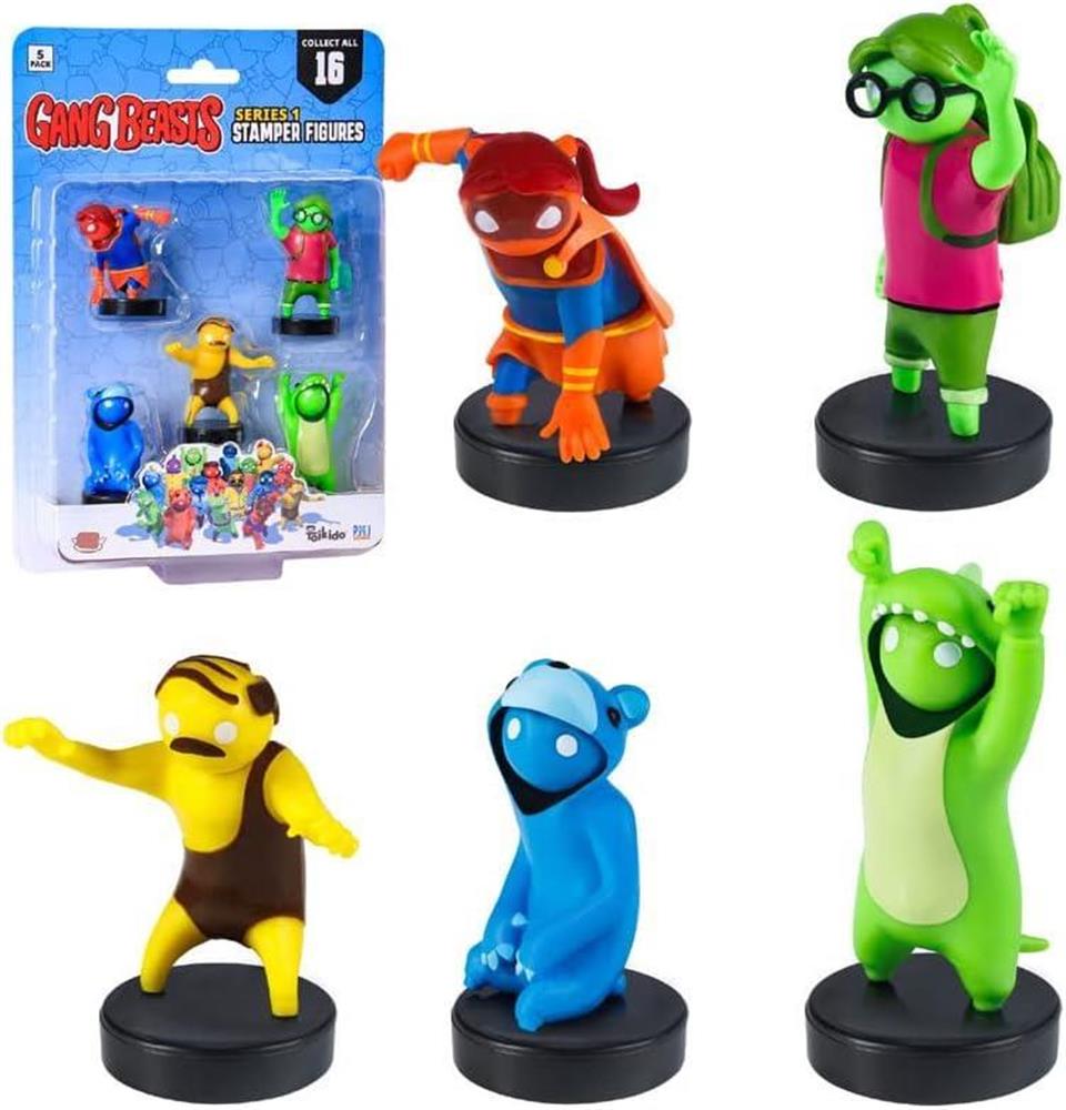 Gang Beasts Stamper Figures 5pk Video Game Character Mini Stamp PMI In –  Archies Toys