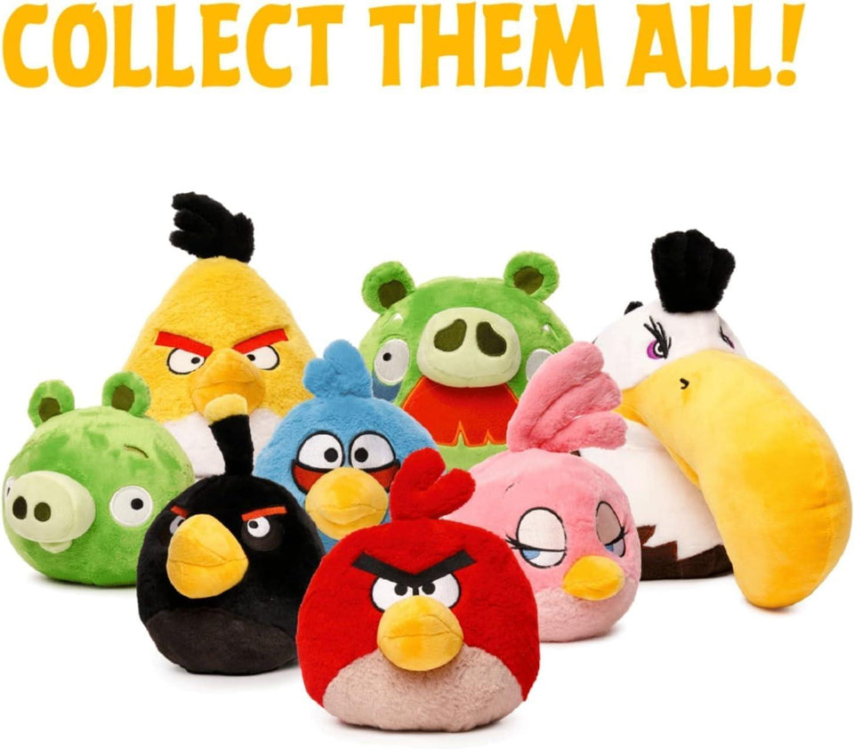 Angry Birds Red Yellow Green Birds Pack of 3 12" Collectible Plush Doll - Officially Licensed - Super Soft, Cuddly Doll for Kids and Adults - Original Series