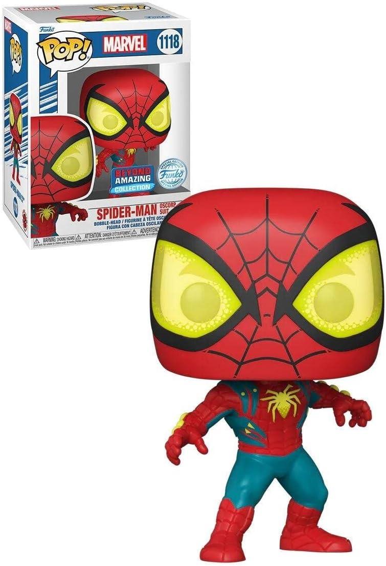 Funko Pop Marvel Spider-Man Oscorp Suit Beyond Amazing Exclusive #1118 Figure