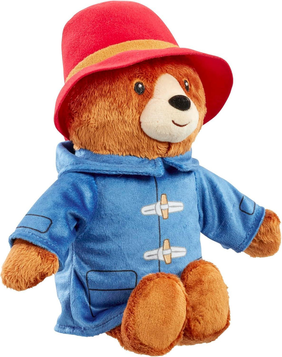 Mighty Mojo Paddington Bear Plush Doll – 10-Inch Standing, 8-Inch Sitting, Super Soft & Cuddly | Official Paddington in Peru Movie Toy – Embroidered Details, Stuffed Animal for Ages 3+