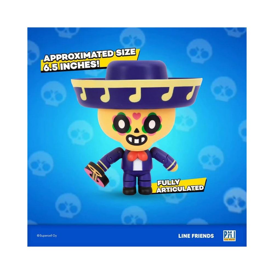 PMI Brawl Stars Action Figure | One of Four 6.7-Inch-Tall Collectibles |  Brawl Stars Toys, Gift for Video Gamer| El Primo Wrestler | Ofically  Licensed