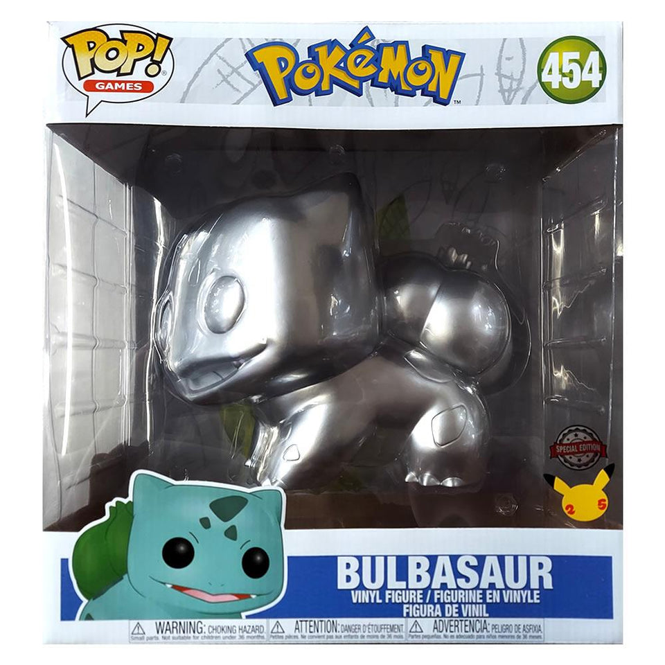 Figurine Pop Bulbasaur Silver supersized (Pokemon) #454 pas cher