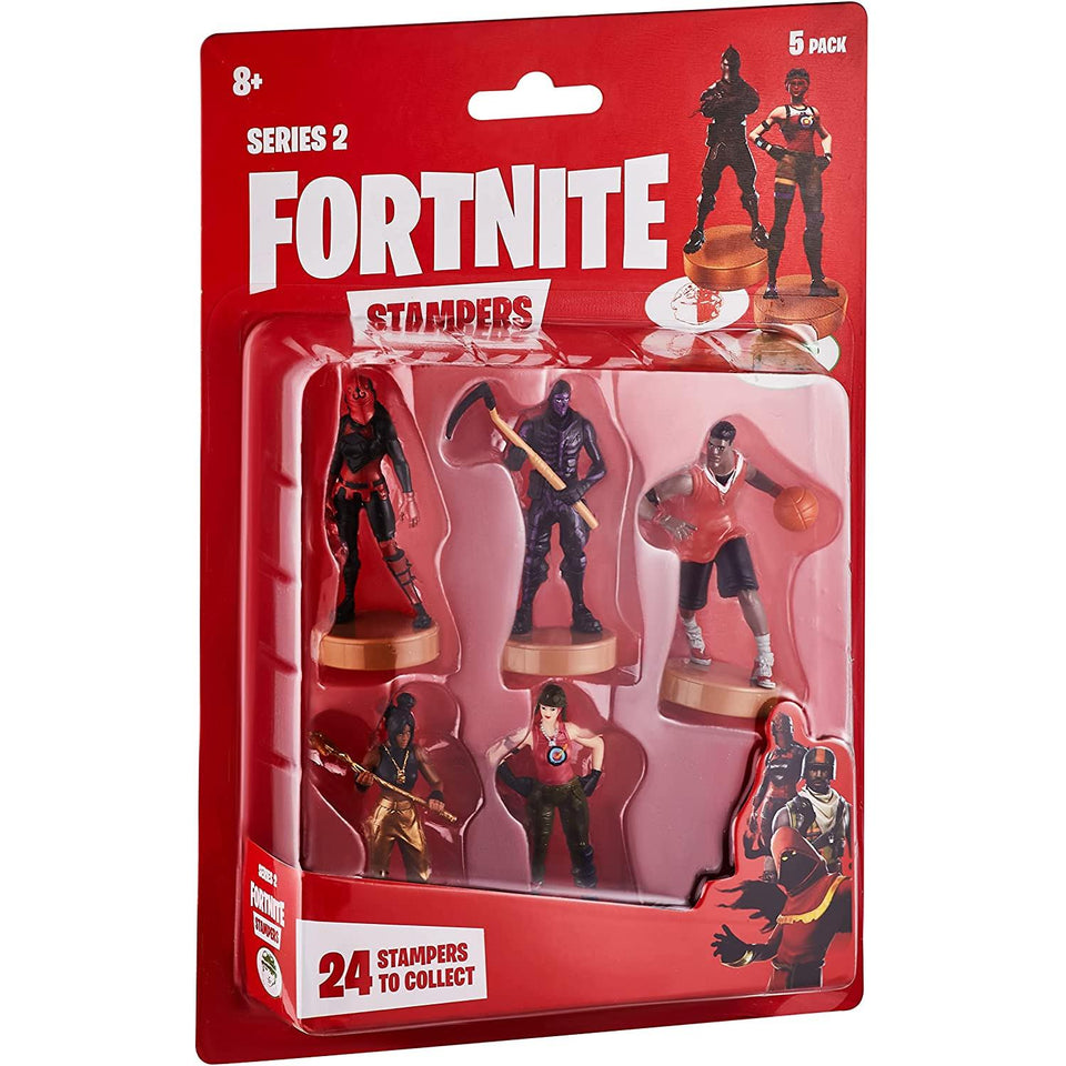 Fortnite Battle Royale Stampers 5pk Jumpshot Luxe Knight Skull Assault Trooper Bullseye PMI International