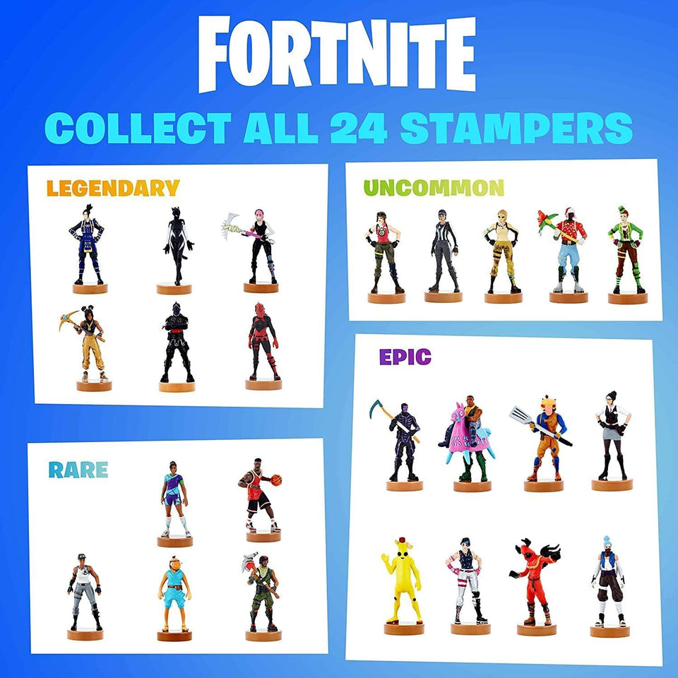 Fortnite Battle Royale Stampers 5pk Jumpshot Luxe Knight Skull Assault Trooper Bullseye PMI International