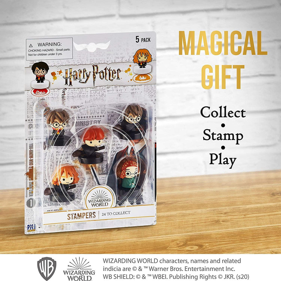 Harry Potter Stampers 5pk Characters on Broom Party Favor Figures PMI International