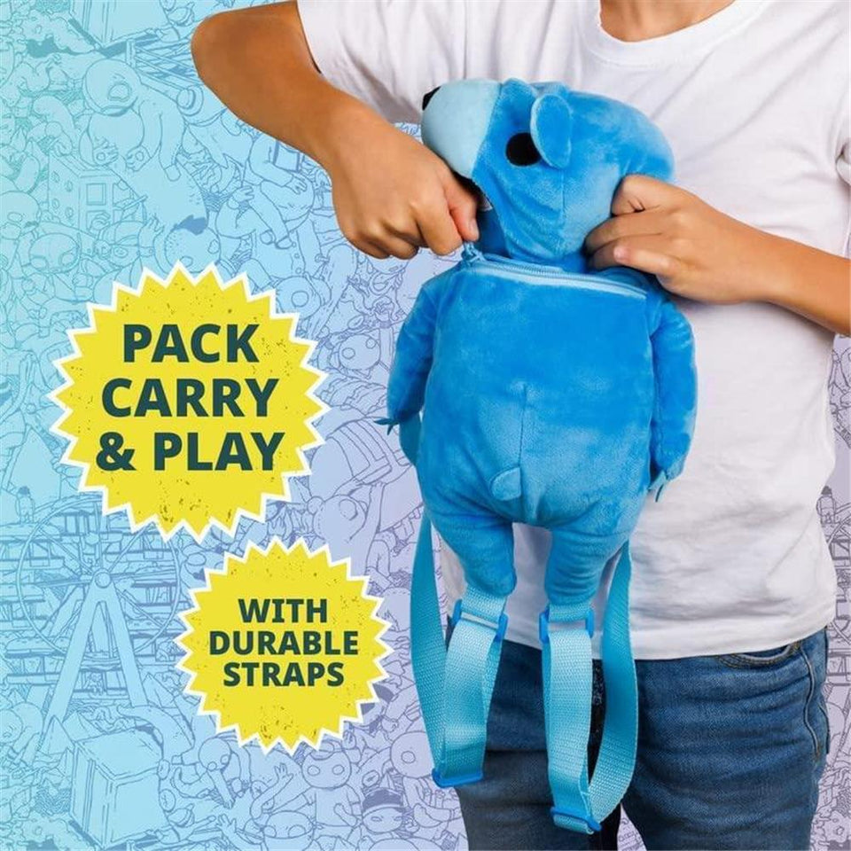 Gang Beasts Blue Bear Plush Backpack School Bag Video Game Character PMI International