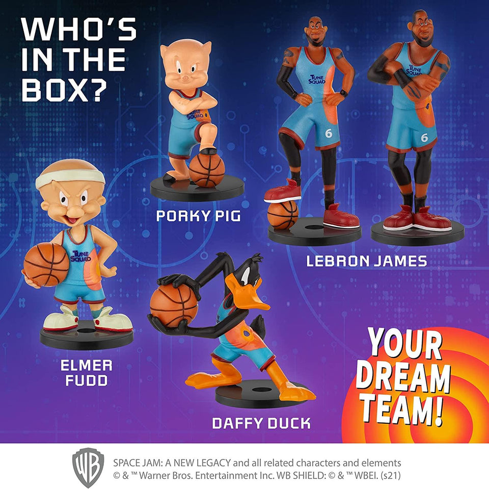 Space Jam Pencil Toppers 5pk Elmer Fudd Daffy Duck Porky Pig Lebron James PMI International