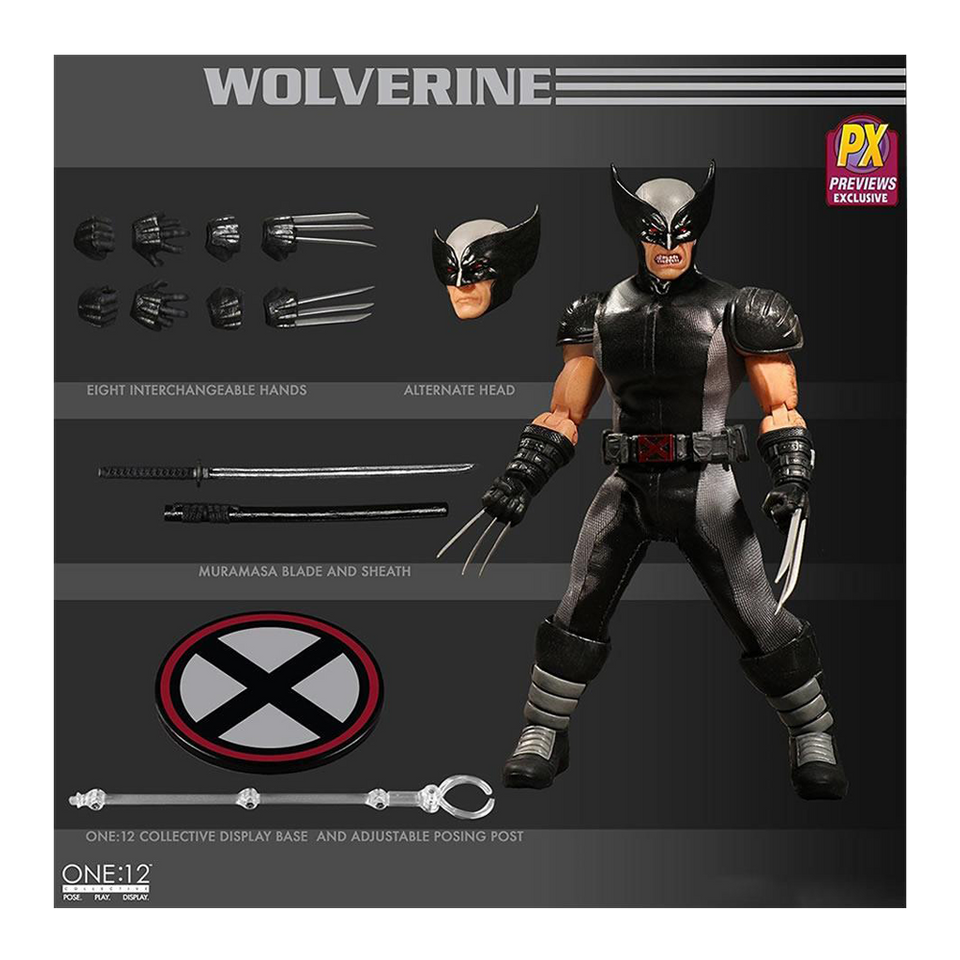 One:12 Collective Marvel X-Force Wolverine Action Figure Mezco