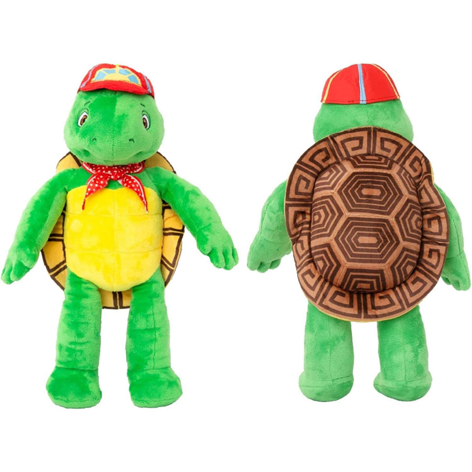 Franklin the Turtle Plush Doll 14" Book TV Series Character Stuffed Animal Hat Bandana Mighty Mojo