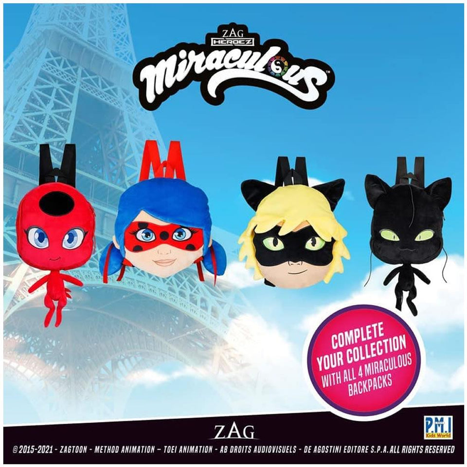 Miraculous Ladybug & Tikki Plush Clip-On Toys Backpack Charm 6 Characters  Collectibles PMI International 